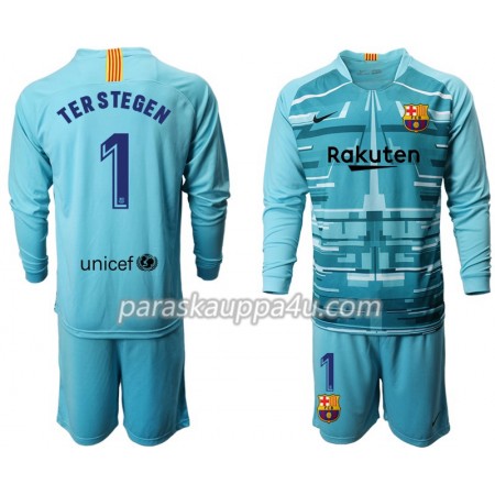 FC Barcelona Maalivahti TER STEGEN 1 Lasten pelipaita III 2019-2020 Pitkähihainen (+ shortsit)